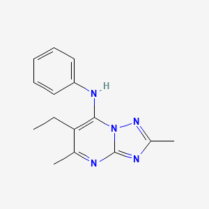 6-ethyl-2,5-dimethyl-N-phenyl[1,2,4]triazolo[1,5-a]pyrimidin-7-amine