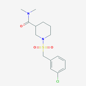 1-[(3-chlorobenzyl)sulfonyl]-N,N-dimethyl-3-piperidinecarboxamide