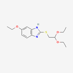 molecular formula C15H22N2O3S B5573850 2-[(2,2-diethoxyethyl)sulfanyl]-5-ethoxy-1H-1,3-benzodiazole 