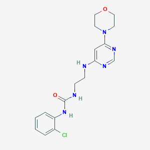 N-(2-chlorophenyl)-N'-(2-{[6-(4-morpholinyl)-4-pyrimidinyl]amino}ethyl)urea