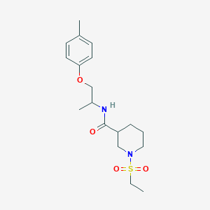 1-(ethylsulfonyl)-N-[1-methyl-2-(4-methylphenoxy)ethyl]-3-piperidinecarboxamide