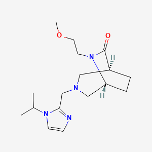 (1S*,5R*)-3-[(1-isopropyl-1H-imidazol-2-yl)methyl]-6-(2-methoxyethyl)-3,6-diazabicyclo[3.2.2]nonan-7-one