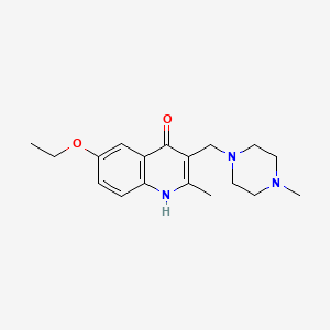 6-ethoxy-2-methyl-3-[(4-methyl-1-piperazinyl)methyl]-4-quinolinol