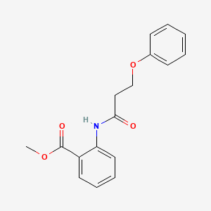 molecular formula C17H17NO4 B5573939 methyl 2-[(3-phenoxypropanoyl)amino]benzoate CAS No. 6047-28-5