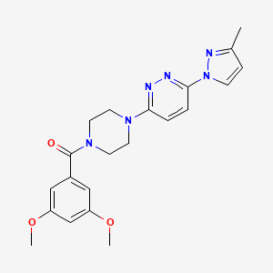 3-[4-(3,5-dimethoxybenzoyl)-1-piperazinyl]-6-(3-methyl-1H-pyrazol-1-yl)pyridazine