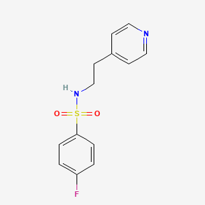 4-fluoro-N-[2-(4-pyridinyl)ethyl]benzenesulfonamide