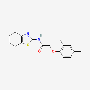 molecular formula C17H20N2O2S B5574026 2-(2,4-二甲基苯氧基)-N-(4,5,6,7-四氢-1,3-苯并噻唑-2-基)乙酰胺 