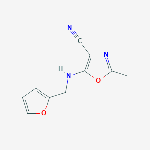 5-[(2-furylmethyl)amino]-2-methyl-1,3-oxazole-4-carbonitrile