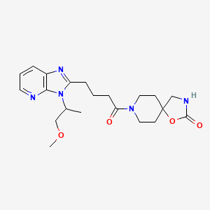 8-{4-[3-(2-methoxy-1-methylethyl)-3H-imidazo[4,5-b]pyridin-2-yl]butanoyl}-1-oxa-3,8-diazaspiro[4.5]decan-2-one