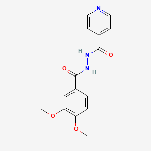 N'-(3,4-dimethoxybenzoyl)isonicotinohydrazide