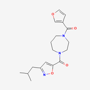 1-(3-furoyl)-4-[(3-isobutyl-5-isoxazolyl)carbonyl]-1,4-diazepane