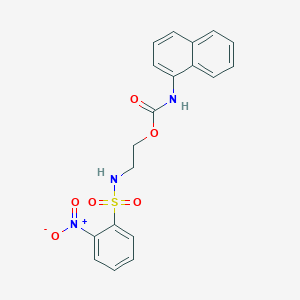 2-{[(2-nitrophenyl)sulfonyl]amino}ethyl 1-naphthylcarbamate