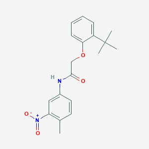 2-(2-tert-butylphenoxy)-N-(4-methyl-3-nitrophenyl)acetamide