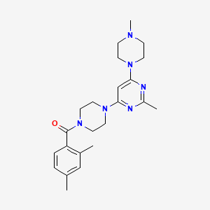 4-[4-(2,4-dimethylbenzoyl)-1-piperazinyl]-2-methyl-6-(4-methyl-1-piperazinyl)pyrimidine