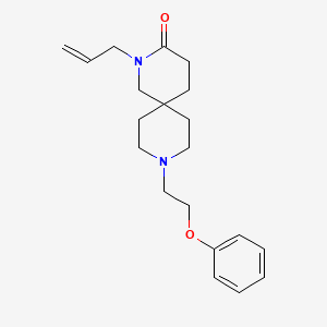 molecular formula C20H28N2O2 B5574225 2-烯丙基-9-(2-苯氧基乙基)-2,9-二氮杂螺[5.5]十一烷-3-酮 