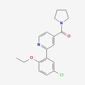 2-(5-chloro-2-ethoxyphenyl)-4-(pyrrolidin-1-ylcarbonyl)pyridine