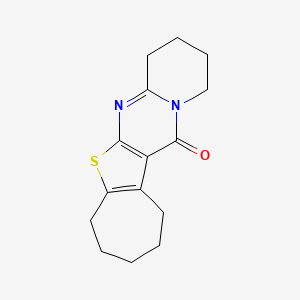 2,3,4,7,8,9,10,11-octahydro-1H,12H-cyclohepta[4,5]thieno[2,3-d]pyrido[1,2-a]pyrimidin-12-one