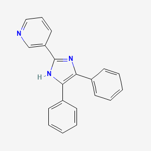 molecular formula C20H15N3 B5574297 3-(4,5-diphenyl-1H-imidazol-2-yl)pyridine 