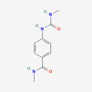 molecular formula C10H13N3O2 B5574305 N-methyl-4-{[(methylamino)carbonyl]amino}benzamide 