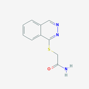 molecular formula C10H9N3OS B5574365 2-(Phthalazin-1-ylsulfanyl)acetamide 