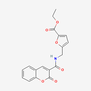 ETHYL 5-{[(2-OXO-2H-CHROMEN-3-YL)FORMAMIDO]METHYL}FURAN-2-CARBOXYLATE