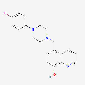 molecular formula C20H20FN3O B5574429 5-{[4-(4-fluorophenyl)-1-piperazinyl]methyl}-8-quinolinol CAS No. 371126-54-4