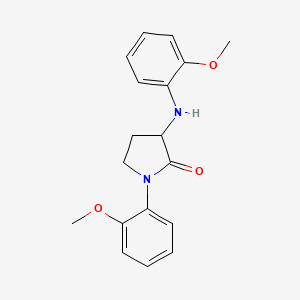 molecular formula C18H20N2O3 B5574451 1-(2-甲氧苯基)-3-[(2-甲氧苯基)氨基]-2-吡咯烷酮 