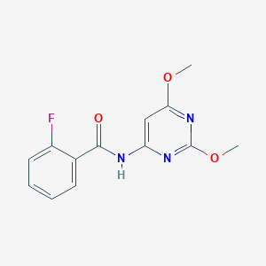 N-(2,6-dimethoxy-4-pyrimidinyl)-2-fluorobenzamide