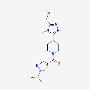 1-(5-{1-[(1-isopropyl-1H-pyrazol-4-yl)carbonyl]piperidin-4-yl}-4-methyl-4H-1,2,4-triazol-3-yl)-N,N-dimethylmethanamine