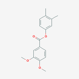 molecular formula C17H18O4 B5574537 3,4-dimethylphenyl 3,4-dimethoxybenzoate 