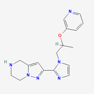 2-{1-[2-(3-pyridinyloxy)propyl]-1H-imidazol-2-yl}-4,5,6,7-tetrahydropyrazolo[1,5-a]pyrazine dihydrochloride