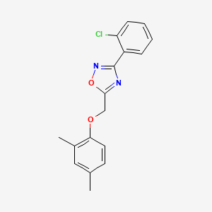 molecular formula C17H15ClN2O2 B5574622 3-(2-氯苯基)-5-[(2,4-二甲苯氧基)甲基]-1,2,4-噁二唑 