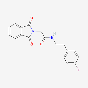 2-(1,3-dioxo-1,3-dihydro-2H-isoindol-2-yl)-N-[2-(4-fluorophenyl)ethyl]acetamide