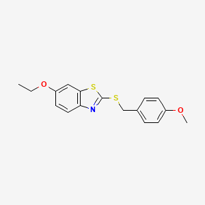 6-ethoxy-2-[(4-methoxybenzyl)thio]-1,3-benzothiazole