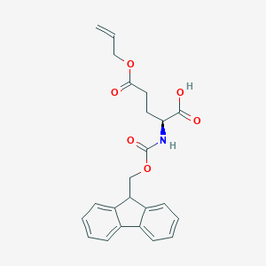 molecular formula C23H23NO6 B557469 Fmoc-谷氨酸(OAll)-OH CAS No. 133464-46-7