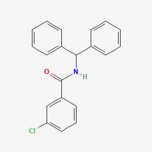 3-chloro-N-(diphenylmethyl)benzamide