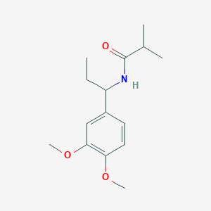 N-[1-(3,4-dimethoxyphenyl)propyl]-2-methylpropanamide