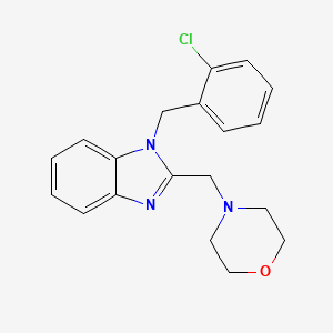 molecular formula C19H20ClN3O B5574770 1-(2-氯苄基)-2-(4-吗啉基甲基)-1H-苯并咪唑 