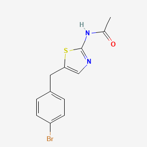 N-[5-(4-bromobenzyl)-1,3-thiazol-2-yl]acetamide