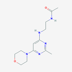 N-(2-{[2-methyl-6-(4-morpholinyl)-4-pyrimidinyl]amino}ethyl)acetamide