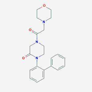 1-(2-biphenylyl)-4-(4-morpholinylacetyl)-2-piperazinone