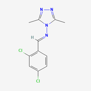 N-(2,4-dichlorobenzylidene)-3,5-dimethyl-4H-1,2,4-triazol-4-amine