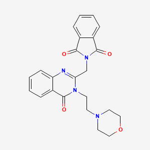 2-({3-[2-(4-morpholinyl)ethyl]-4-oxo-3,4-dihydro-2-quinazolinyl}methyl)-1H-isoindole-1,3(2H)-dione