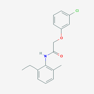 molecular formula C17H18ClNO2 B5574855 2-(3-chlorophenoxy)-N-(2-ethyl-6-methylphenyl)acetamide 