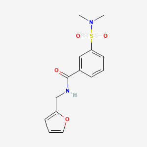 3-[(dimethylamino)sulfonyl]-N-(2-furylmethyl)benzamide