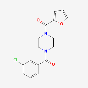 1-(3-chlorobenzoyl)-4-(2-furoyl)piperazine