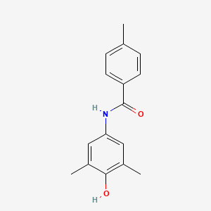 molecular formula C16H17NO2 B5574914 N-(4-hydroxy-3,5-dimethylphenyl)-4-methylbenzamide 