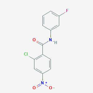 2-chloro-N-(3-fluorophenyl)-4-nitrobenzamide