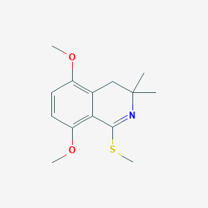 5,8-dimethoxy-3,3-dimethyl-1-(methylthio)-3,4-dihydroisoquinoline