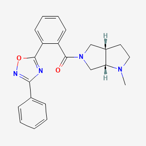 (3aS,6aS)-1-methyl-5-[2-(3-phenyl-1,2,4-oxadiazol-5-yl)benzoyl]octahydropyrrolo[3,4-b]pyrrole